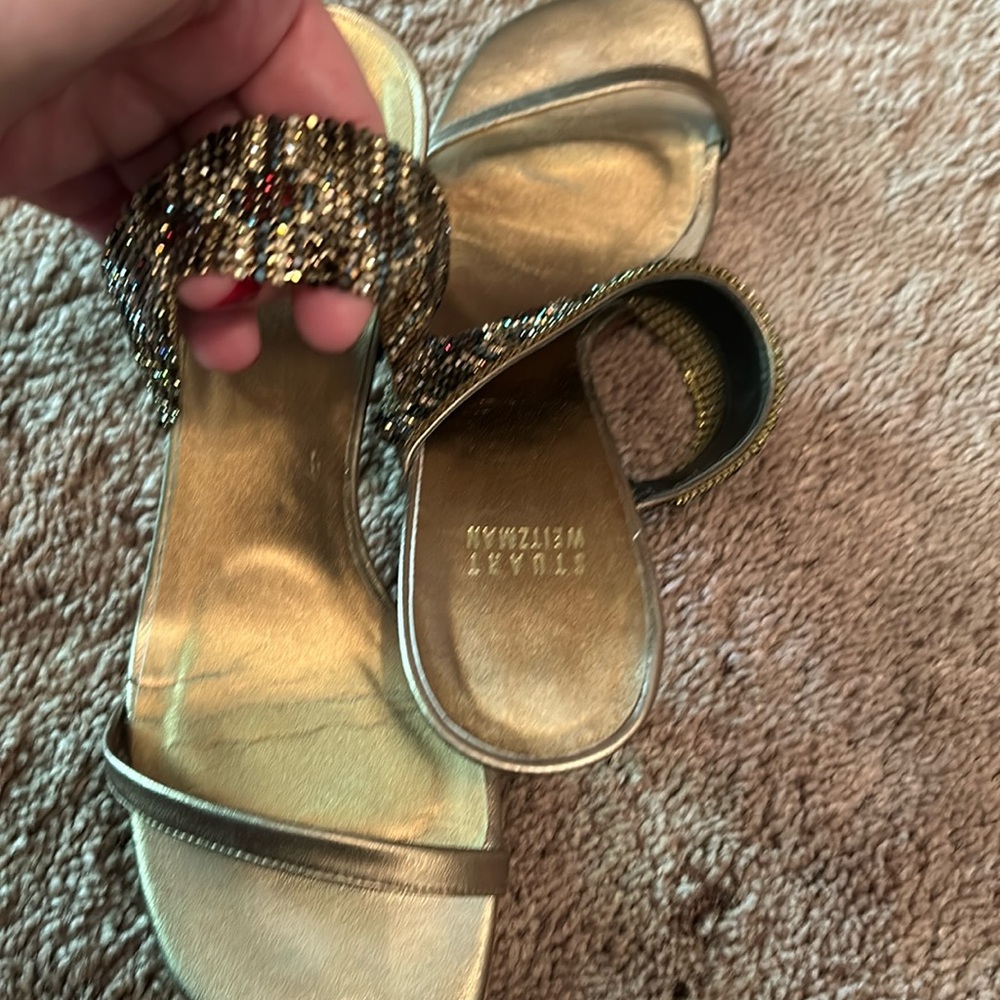 Beautiful Stuart Weitzman slides